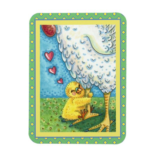 GIB DEIN MOMMA, NIEDLICH BABY CHICK LIEBEN MUTTER MAGNET (Vertikal)