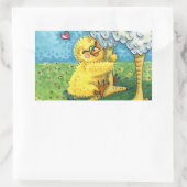 GIB DEIN MOMMA, NIEDLICH BABY CHICK LIEBEN MUTTER RECHTECKIGER AUFKLEBER (Tasche)