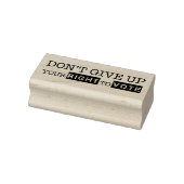 Gib dein Wahlrecht nicht auf Gummistempel (Stempel)