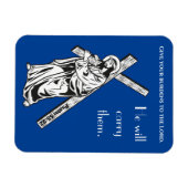 Gib deine Last der Lord Bible Verse Magnet (Horizontal)