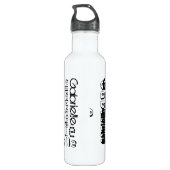 Gib deinen Namen drüber. Trinkflasche (Rückseite)