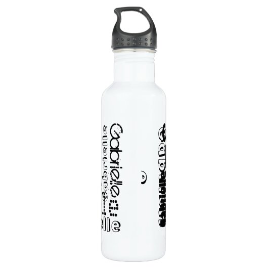 Gib deinen Namen drüber. Trinkflasche (Rückseite)