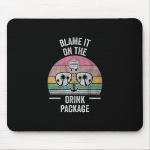 Gib dem Getränkepaket Single die Schuld Mousepad