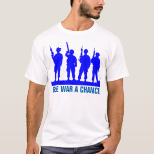 Gib dem Krieg eine Chance, lustige T - Shirt