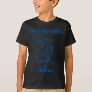 Gib dem Lesen eine Chance - Buch Bücherwurm - Männ T-Shirt