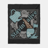 Gib den Kaffee rein! Fleecedecke (Vorderseite)