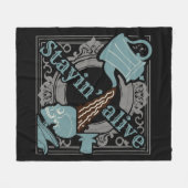 Gib den Kaffee rein! Fleecedecke (Vorderseite (Horizontal))