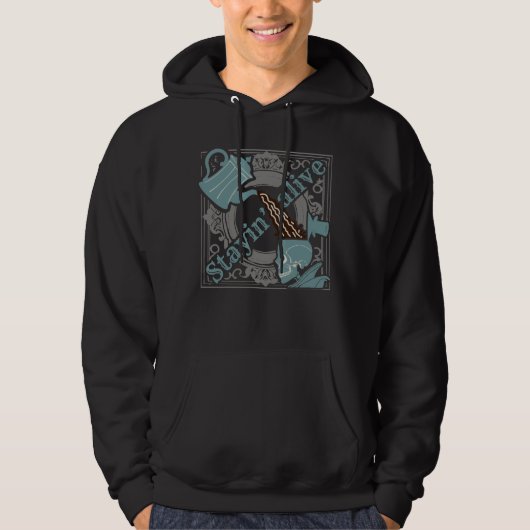 Gib den Kaffee rein! Hoodie (Vorderseite)