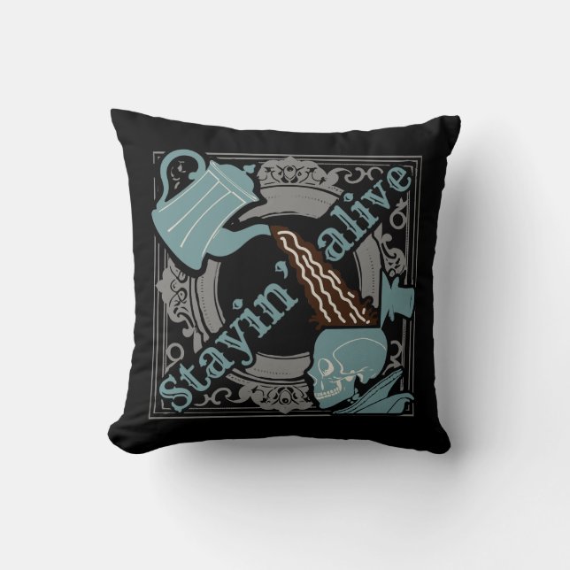 Gib den Kaffee rein! Kissen (Vorderseite)