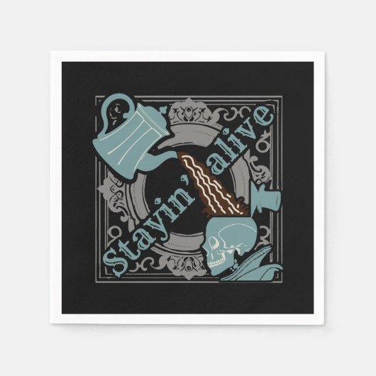 Gib den Kaffee rein! Serviette (Vorderseite)