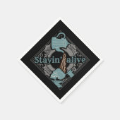 Gib den Kaffee rein! Serviette (Ecke)