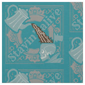 Gib den Kaffee rein! Stoff (Nahaufnahme)