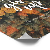 Gib den Motivierend Herbst nicht auf Poster (Ecke)