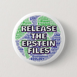 GIB DIE EPSTEIN-AKTEN FREI (Planet Erde Wortkunst) Button