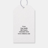 Gib dir einen Pop von Hand Geschenkanhänger (Rückseite)