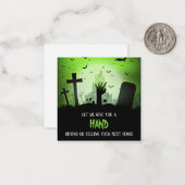 Gib dir einen Pop von Hand Mitteilungskarte (Vorderseite/Rückseite Beispiel)