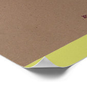 Gib dir selbst ein Handplakat Poster (Ecke)