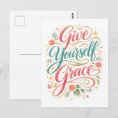 "Gib dir selbst Gnade" Postkarte (Vorne/Hinten)
