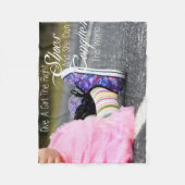 Gib einem Mädchen die richtigen Schuhe Fleecedecke (Vorderseite)