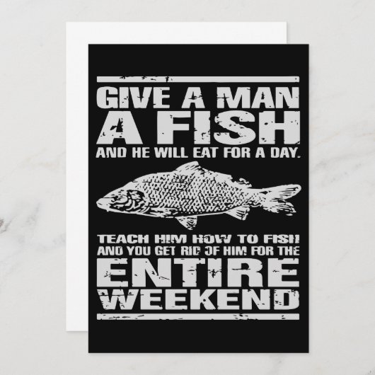 Gib einem Mann ein Geschenk für den Fisch Fastenfi (Vorne/Hinten)