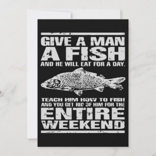 Gib einem Mann ein Geschenk für den Fisch Fastenfi