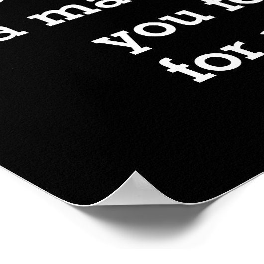 Gib einem Mann einen Fisch - Kunstdruck Poster (Ecke)