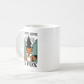 Gib einer Fuchs lustige Fuchs Grafik Classic Tasse (Vorderseite Links)