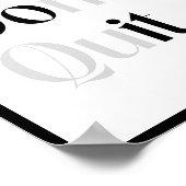 Gib einfach nicht auf poster (Ecke)