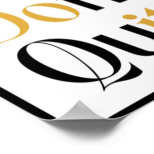 Gib einfach nicht auf poster (Ecke)