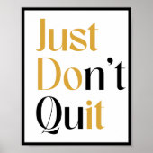 Gib einfach nicht auf poster (Vorne)