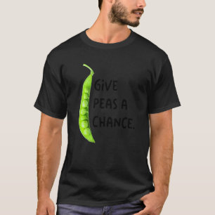 Gib Erbsen Eine Chance Vegetarisch Wfpb Kleidung V T-Shirt