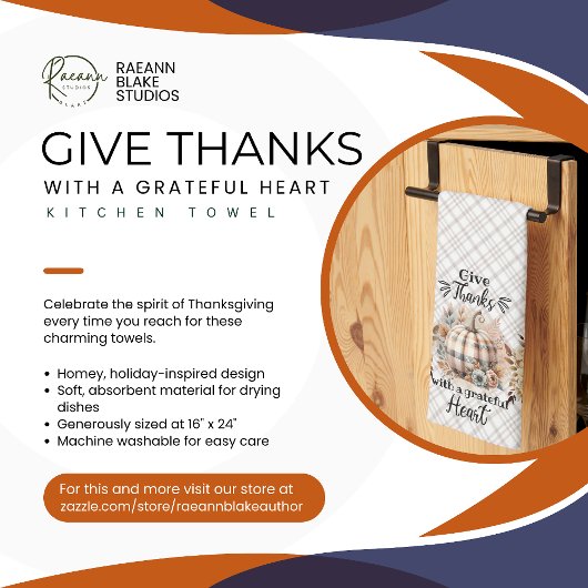 Gib Erntedank Küchenhandtücher! Geschirrtuch