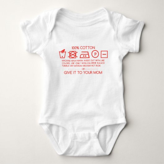 Gib es deiner Mutter 4 Baby Strampler (Vorderseite)