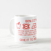 Gib es deiner Mutter 4 Kaffeetasse (Vorderseite Links)
