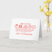 Gib es deiner Mutter 4 Karte (Gelbe Blume)