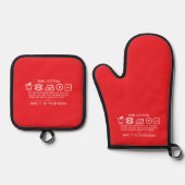 Gib es deiner Mutter 4 Ofenhandschuh & Topflappen-Set (Vorderseite)