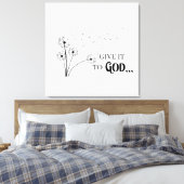 Gib es Gott Leuchter Leinwanddruck (Insitu (Schlafzimmer))