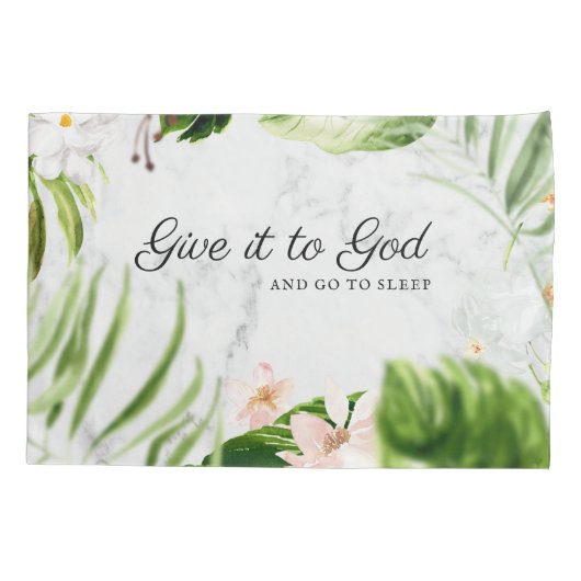 Gib es Gott und geh schlafen! | CHRISTLICH Kissenbezug (Rückseite)