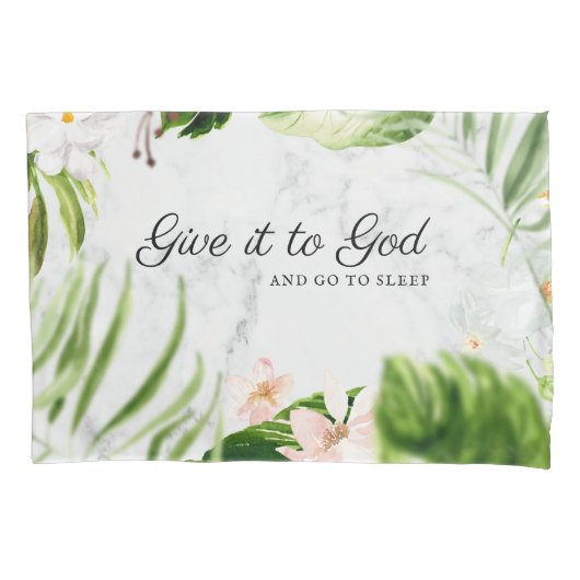 Gib es Gott und geh schlafen! | CHRISTLICH Kissenbezug (Vorderseite)