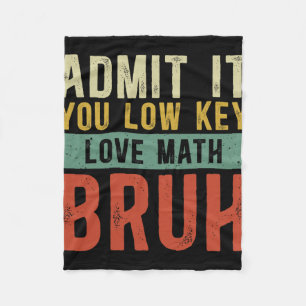 Gib es zu, du liebst Mathe heimlich, Mann, Vintage Fleecedecke