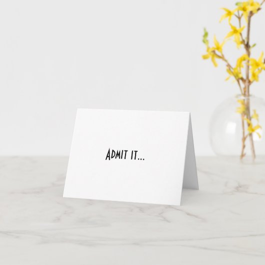 Gib es zu... Geburtskarte Karte (Gelbe Blume)