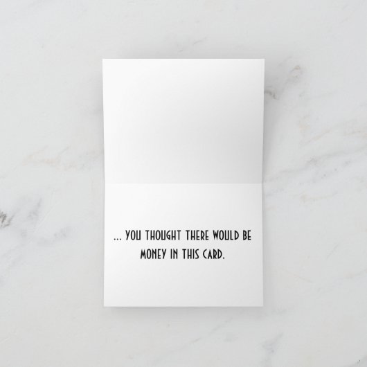 Gib es zu... Geburtskarte Karte (Innenseite)