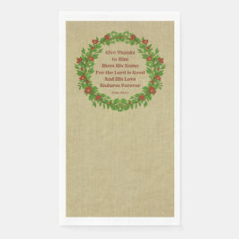 Gib Gott sei Dank, dass sein Name Lord gut ist Serviette