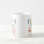 Gib ihm deine Sorge Schriftzusage Zitat Kaffeetasse (Mittel)