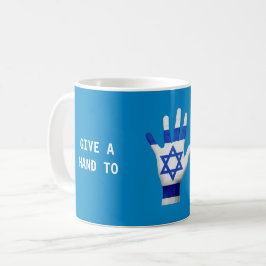 Gib Israel Patriotic eine Hand Kaffeetasse