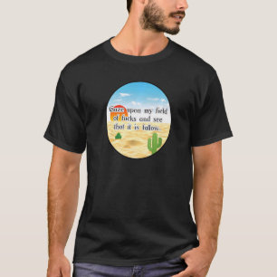 Gib keine Faust für die Wüste von Männern und Frau T-Shirt