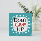 Gib keine Grußkarte auf Karte (Stehend Vorderseite)