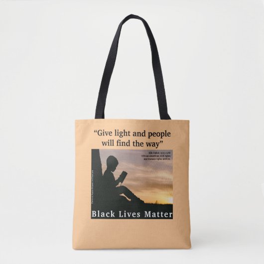 Gib Licht, Ella Baker Zitat, Tasche (Vorderseite)