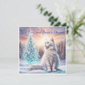 Gib Liebe und Frieden eine Chance. Globale Harmoni Karte (Stehend Vorderseite)