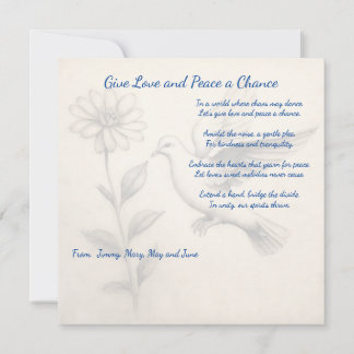 Gib Liebe und Frieden eine Chance. Globale Harmoni Karte